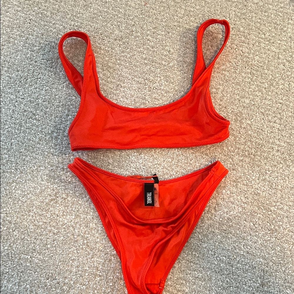 TRIANGL Red Bikini Set